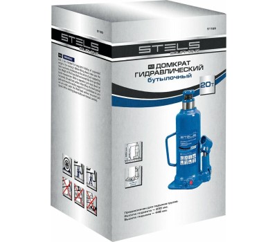 Домкрат STELS Домкрат гидравлический бутылочный, 20 т, h подъема 235-445 мм 51169