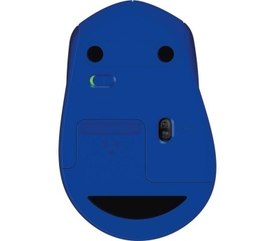 LOGITECH Мышь беспроводная M330 Silent Plus, радио, оптическая, USB, 1000dpi, синий [910-004925]