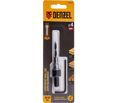Сверло DENZEL Сверло-зенкер под конфирмат, 4 мм // 704204