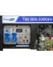 Генератор ТСС Дизельный генератор SDG 3300EH, 220/12 В, 3.3кВт, на колёсах с АКБ [100044]