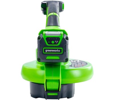 Воздуходувка GREENWORKS Воздуходувка-пылесос GD40BV, без АКБ, без ЗУ, зеленый [2406907]