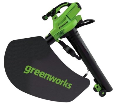 Воздуходувка GREENWORKS Воздуходувка-пылесос GD40BV, без АКБ, без ЗУ, зеленый [2406907]