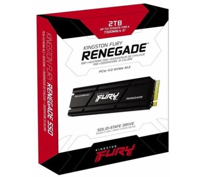Kingston SSD Fury Renegade, 2000GB, M.2 22x80mm, NVMe, PCIe 4.0 x4, 3D TLC, SFYRDK/2000G