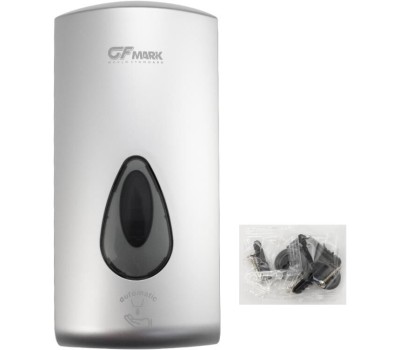 GFmark - Дозатор СЕНСОРНЫЙ, ДЕЗИНФЕКЦИЯ, пластик АБС, СЕРЫЙ, большой, с глазком - капля, 1000 мл 6398
