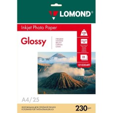Фотобумага LOMOND A4 230 г/м2 глянц 25л (0102049)