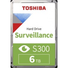 Жесткий диск TOSHIBA SATA-III 6Tb HDWT860UZSVA Surveillance S300 (5400rpm) 256Mb 3.5