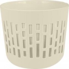 Горшок цветочный PLAST TEAM PT402210048 БЕРГЕН 1,6л D145мм со вставкой 1,4л молочный туман