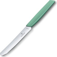 VICTORINOX Нож кухонный Swiss Modern (6.9006.1141) стальной столовый лезв.110мм прямая заточка мятный