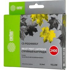 Картридж CACTUS Картридж CS-PGI2400XLY, PGI-2400XLY, желтый пигментный / CS-PGI2400XLY
