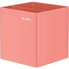 DELI Подставка Nusign NS011Pink, для письменных принадлежностей, 84х84х86, пластик, розовый