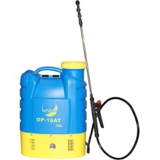Опрыскиватель UNION Опрыскиватель ОР-16АТ, аккумуляторный, ранцевый, 16л, голубой
