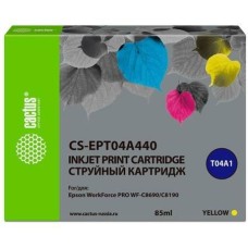 Картридж CACTUS Картридж CS-EPT04A440, T04A4, желтый пигментный / CS-EPT04A440