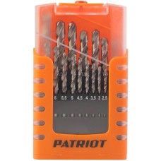 Набор сверл PATRIOT Набор сверл по металлу (1.0-10.0 мм, 19шт.)