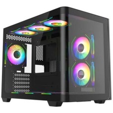 Корпус для ПК BLOODY Корпус mATX BD-CC112, Mini-Tower, без БП, черный [bd-cc112-bk]