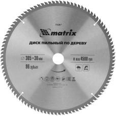 MATRIX Пильный диск по дереву, 305 х 30 мм, 96 зубьев Professional 73287
