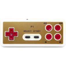 RETRO GENESIS Геймпад беспроводной 8Bit P1 для Dendy, белый