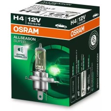 Лампа галогенная OSRAM Автолампа галогенная H4 (60/55W P43T +30%) ALLSEASON 12V