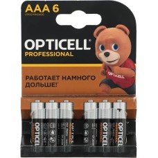 OPTICELL Батарея Professional LR03 AAA (6шт) блистер