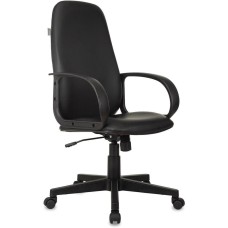 БЮРОКРАТ Кресло руководителя CH-808AXSN черный Or-16 экокожа крестов. пластик