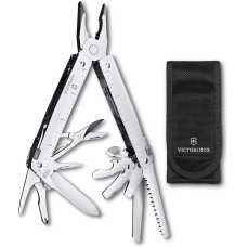 VICTORINOX Мультитул Swiss Tool MX (3.0327.MN) 115мм 26функц. чехол нейлоновый серебристый подар.коробка