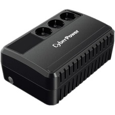 CYBERPOWER Источник бесперебойного питания (ИБП) BU600E, Line-Interactive, 600VA/360W, 3 Schuko розетки, Black