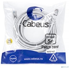 Cabeus PC-FTP-RJ45-Cat.5e-15m-LSZH Патч-корд F/UTP, категория 5е, 2xRJ45/8p8c, экранированный, серый, LSZH, 15м
