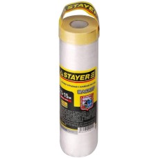 STAYER 2.1 х 15 м, 9 мкм ПВД, защитная пленка-маскер с клейкой лентой (12255-210-15)