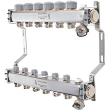 Сантехническая арматура ROYAL THERMO Коллектор нерж. в сборе универсальный 1