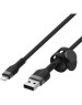 BELKIN Кабель BoostCharge PRO Flex USB-A-Lightning Braided Silicone Cable. Длина: 3м. Цвет: черный