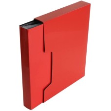 БЮРОКРАТ Папка с 100 прозр.вклад. ДеЛюкс DLVBOX100RED A4 пластик 0.7мм красный в коробе