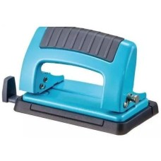 KW-TRIO Дырокол Classic Mini 09065BLUE макс.:10лист. металл синий отв.:2 с линейкой