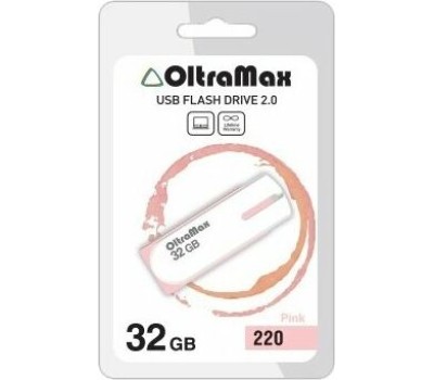 USB флэш-накопитель OLTRAMAX OM-32GB-220-розовый