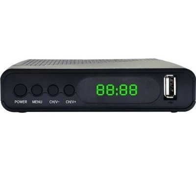 Ресивер DVB-T2 Hyundai H-DVB500 черный