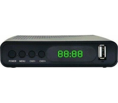 Ресивер DVB-T2 Hyundai H-DVB500 черный