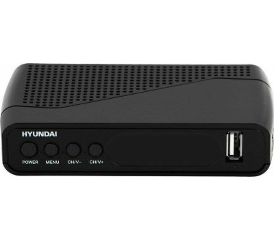 Ресивер DVB-T2 Hyundai H-DVB500 черный