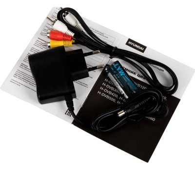 Ресивер DVB-T2 Hyundai H-DVB500 черный