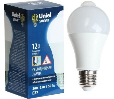 Лампа светодиодная UNIEL (UL-00005713) LED-A60-12W/4000K/E27