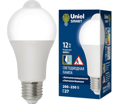Лампа светодиодная UNIEL (UL-00005713) LED-A60-12W/4000K/E27