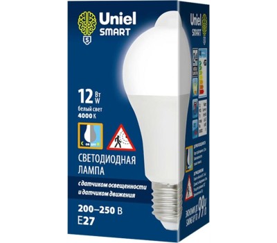 Лампа светодиодная UNIEL (UL-00005713) LED-A60-12W/4000K/E27