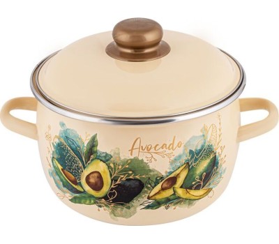 Кастрюля APPETITE 1MC221P Avocado эмал сфер 5,5л