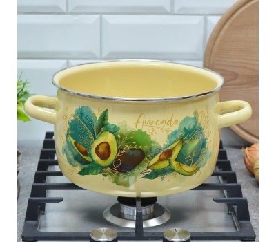 Кастрюля APPETITE 1MC221P Avocado эмал сфер 5,5л