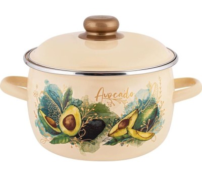 Кастрюля APPETITE 1MC221P Avocado эмал сфер 5,5л