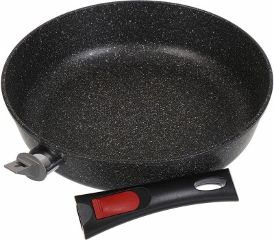 Сковорода НЕВА МЕТАЛЛ ПОСУДА L18028i а/пр литая 28см съемн/руч индукция Гранит 550000526