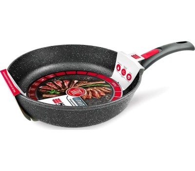 Сковорода НЕВА МЕТАЛЛ ПОСУДА L18028i а/пр литая 28см съемн/руч индукция Гранит 550000526