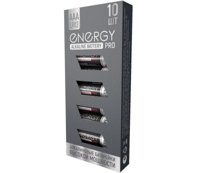 Батарейка алкалиновая ENERGY Pro LR03/10K (ААА) 104975