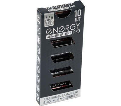 Батарейка алкалиновая ENERGY Pro LR03/10K (ААА) 104975