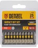 Набор бит DENZEL Набор бит торсионных PH1x25 мм, лазерная обработка шлица, сталь S2, 10 шт. 11684