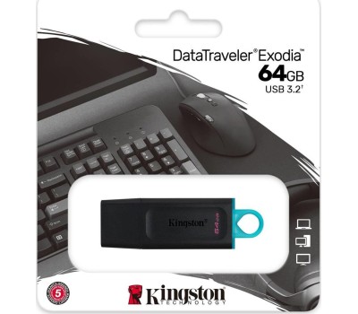 KINGSTON Флэш-накопитель USB3.2 64GB DTX/64GB