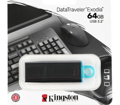KINGSTON Флэш-накопитель USB3.2 64GB DTX/64GB