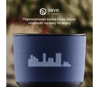 SBER Умная колонка Boom Home SBDV-00171D, 8Вт, с Салют, синий + Датчик температуры и влажности